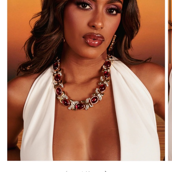 By Lolita Titan Ruby Earrings and Necklace Set - Picture 4 of 4